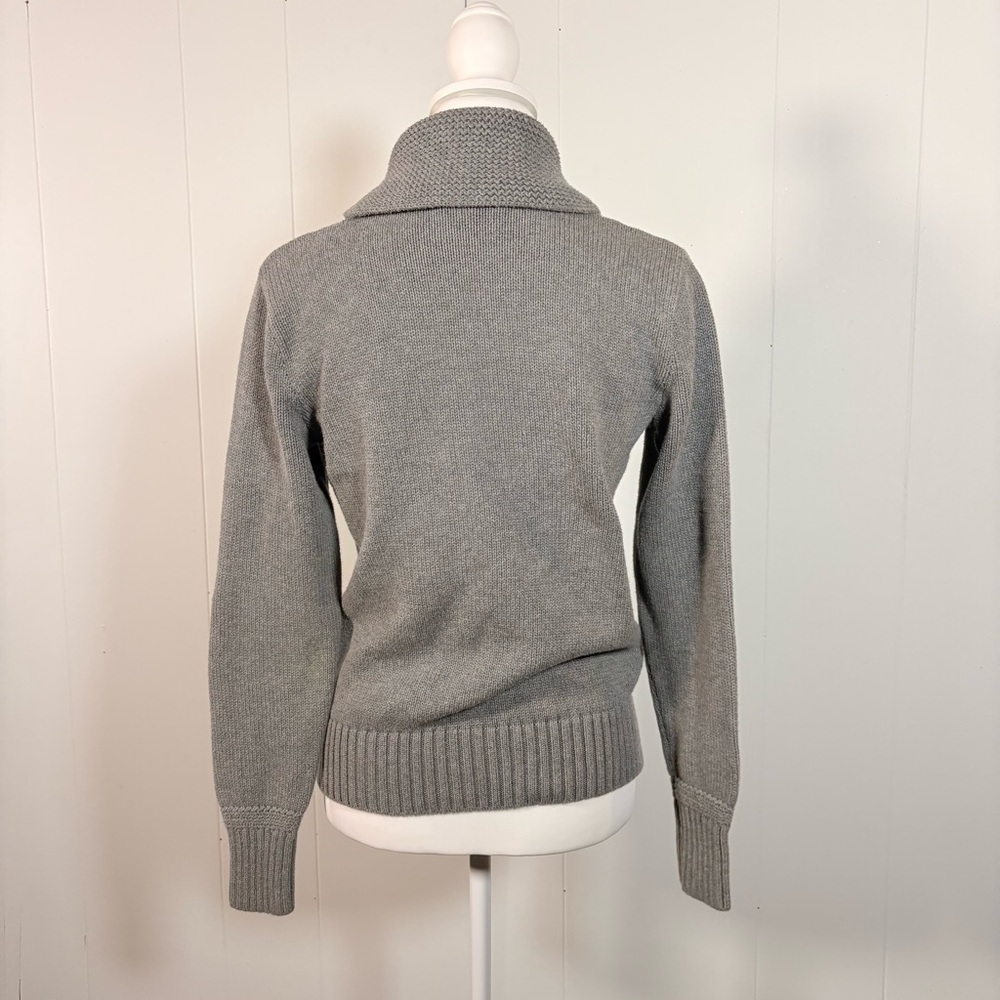 Ralph Lauren Gray Sweater‎ Women’s L Knit Casual Preppy Coastal Fisherman - Picture 5 of 6